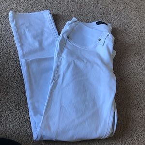 JCrew white denim maternity